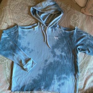 PINK cold shoulder sweatshirt